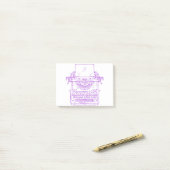 Schreibmaschine lila Vintag Post-it Klebezettel (Auf Schreibtisch)