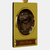 Schreibmaschine - Mein Büro Banner-Ornament Gold (Rechts)