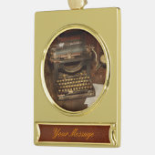 Schreibmaschine - Mein Büro Banner-Ornament Gold (Links)