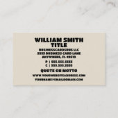 Schreibmaschine mit Rose Visitenkarte (Rückseite)