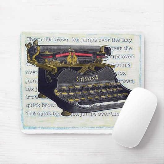 Schreibmaschine Mousepad (Mit Mouse)