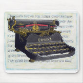 Schreibmaschine Mousepad (Vorne)