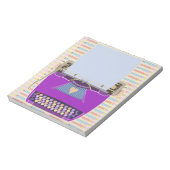 Schreibmaschine Niedlich Retro Mitte des Jahrhunde Notizblock (Rotiert)