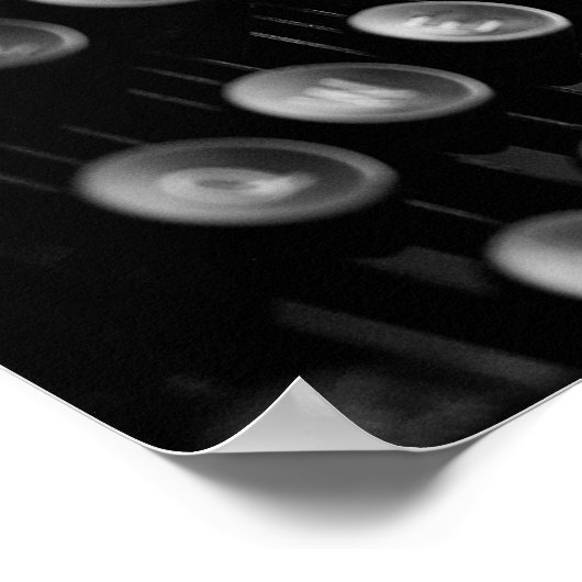 Schreibmaschine Poster (Ecke)