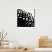 Schreibmaschine Poster (Küche)