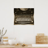 Schreibmaschine Poster (Küche)