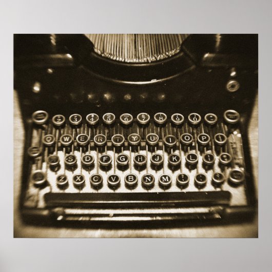 Schreibmaschine Poster (Vorne)