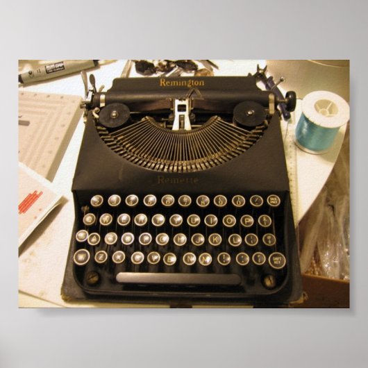 Schreibmaschine Poster (Vorne)