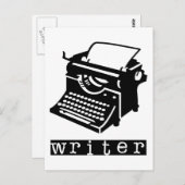 Schreibmaschine Postkarte (Vorne/Hinten)