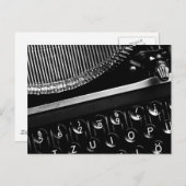 Schreibmaschine Postkarte (Vorne/Hinten)