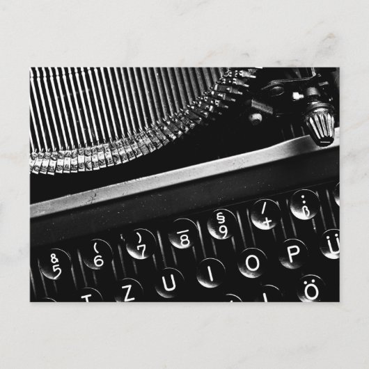 Schreibmaschine Postkarte (Vorderseite)