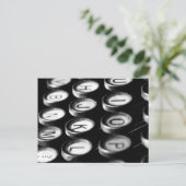 Schreibmaschine Postkarte (Stehend Vorderseite)