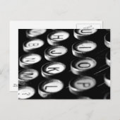 Schreibmaschine Postkarte (Vorne/Hinten)