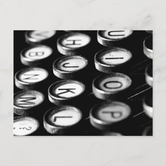 Schreibmaschine Postkarte (Vorderseite)