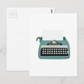 Schreibmaschine Postkarte (Vorne/Hinten)