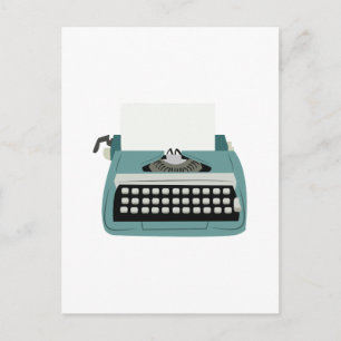 Schreibmaschine Postkarte