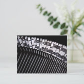 Schreibmaschine Postkarte (Stehend Vorderseite)