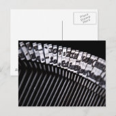 Schreibmaschine Postkarte (Vorne/Hinten)