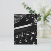 Schreibmaschine Postkarte (Stehend Vorderseite)