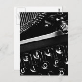 Schreibmaschine Postkarte (Vorne/Hinten)