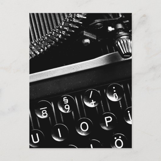 Schreibmaschine Postkarte (Vorderseite)