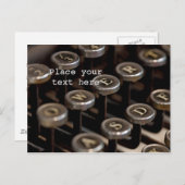 Schreibmaschine Postkarte (Vorne/Hinten)
