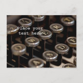 Schreibmaschine Postkarte (Vorderseite)