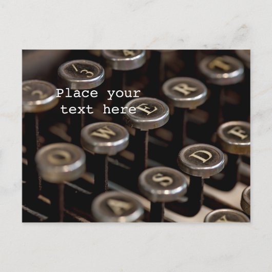 Schreibmaschine Postkarte (Vorderseite)