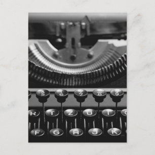 Schreibmaschine Postkarte