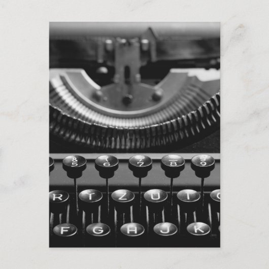 Schreibmaschine Postkarte (Vorderseite)