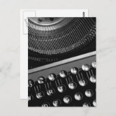 Schreibmaschine Postkarte (Vorne/Hinten)