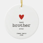 Schreibmaschine Schriftart Personalisiert Bester B Keramik Ornament (Vorne)