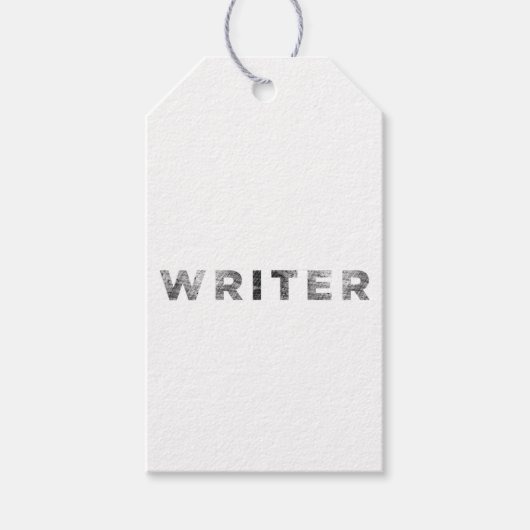 Schreibmaschine schwarz geschenkanhänger (Vorderseite)