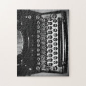 Schreibmaschine Schwarz/Weiß Puzzle (Vertikal)