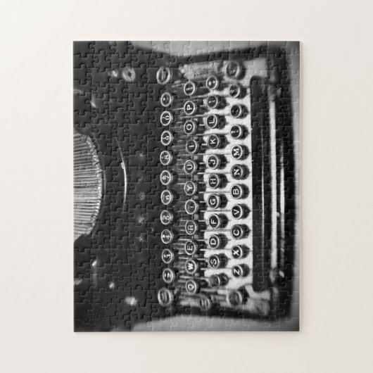 Schreibmaschine Schwarz/Weiß Puzzle (Vertikal)