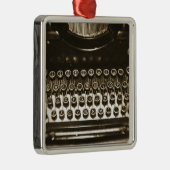 Schreibmaschine Silbernes Ornament (Rechts)