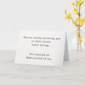 Schreibmaschine Simple Celebrate Sober Milestone Karte (Gelbe Blume)