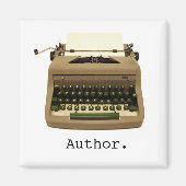 Schreibmaschine und Magnet "Autor" (Vorne)