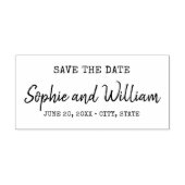 Schreibmaschine und Script Save the Date Hochzeit Permastempel (Design)