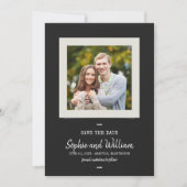 Schreibmaschine und Skript-Foto Save the Date (Vorderseite)
