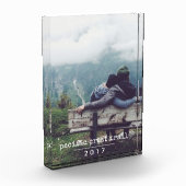 Schreibmaschine | Vertikaler Urlaubsspeicher Fotoblock (Links)