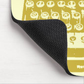 Schreibmaschine - Weizen Mousepad (Ecke)