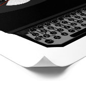 Schreibmaschine Zeichnend Décor Print Poster (Ecke)