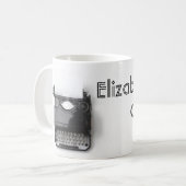 Schreibmaschinen-Autorblogger-kreativer Saft Kaffeetasse (Vorderseite Links)