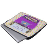 Schreibmaschinen-niedlicher Retro moderner Laptopschutzhülle (Vorne Knopf)