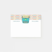 Schreibmaschinen-Retro Verfasser schreibt | Post-it Klebezettel (Vorderseite)