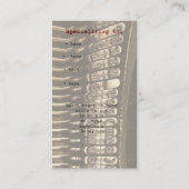 Schreibmaschinen-Szenen-Visitenkarte Visitenkarte (Rückseite)