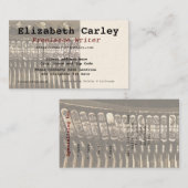 Schreibmaschinen-Szenen-Visitenkarte Visitenkarte (Vorne/Hinten)