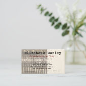 Schreibmaschinen-Szenen-Visitenkarte Visitenkarte (Stehend Vorderseite)