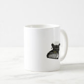 Schreibmaschinen-Tasse Kaffeetasse (VorderseiteRechts)